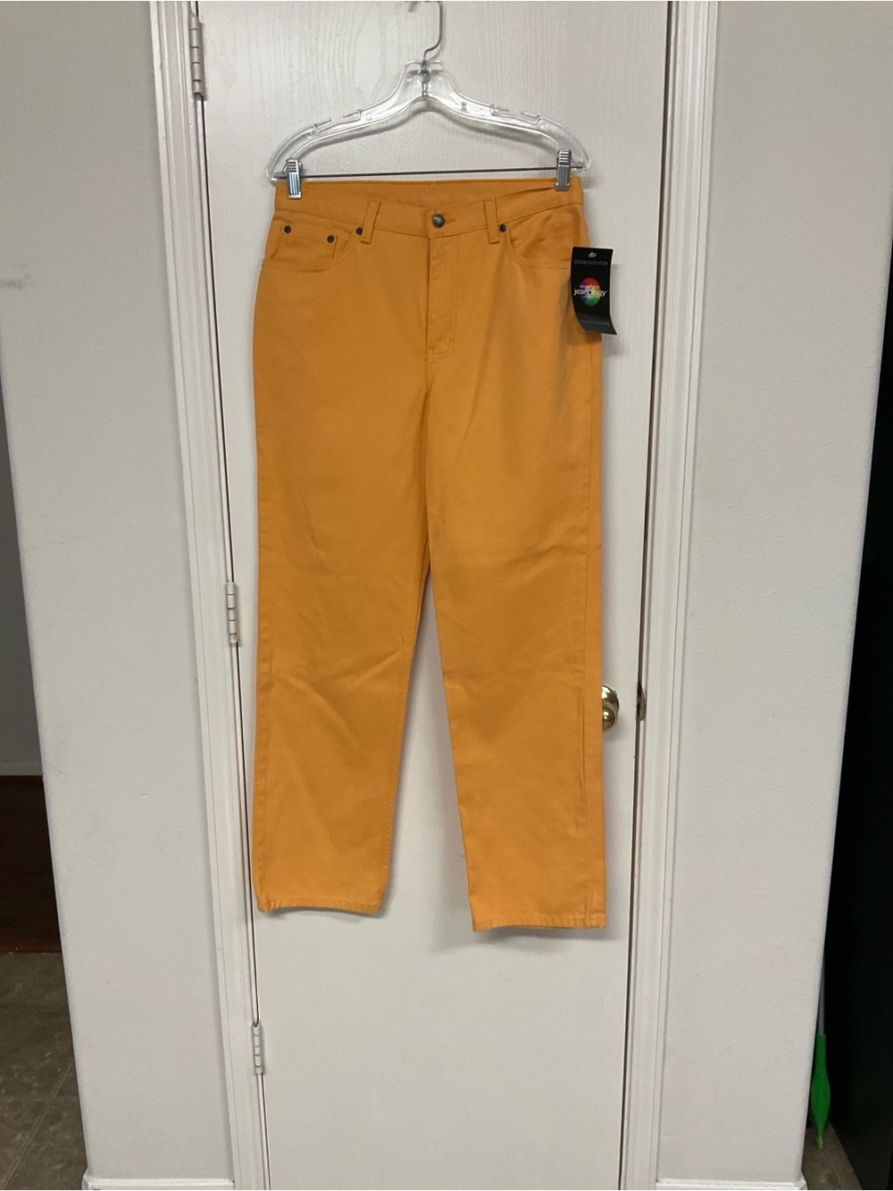 Newport News Jeanology Golden Ochre Straight Jeans